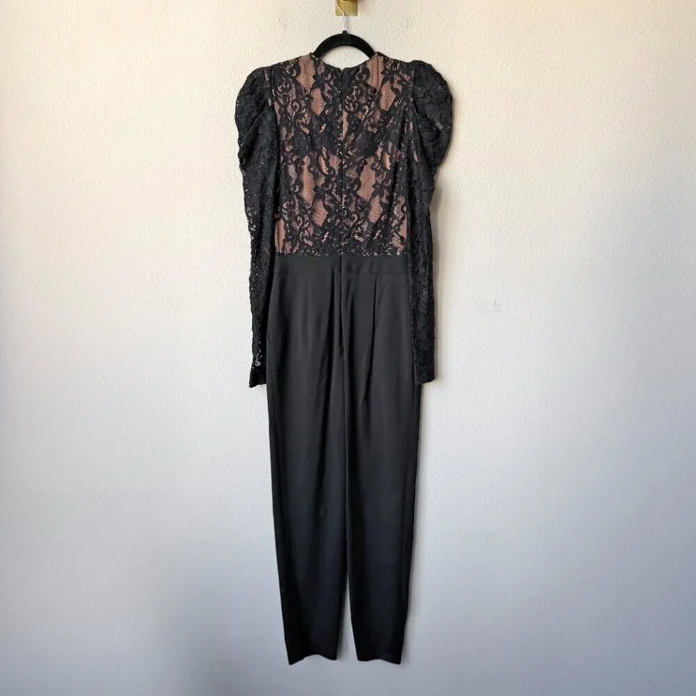 NEW Michael Kors Black Lace Jumpsuit Size 0